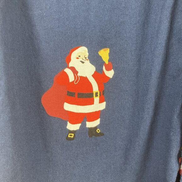 Denim & Flower Ricky Singh Santa Claus Button Up Short Sleeve Men’s-Medium Blue - Picture 5 of 13